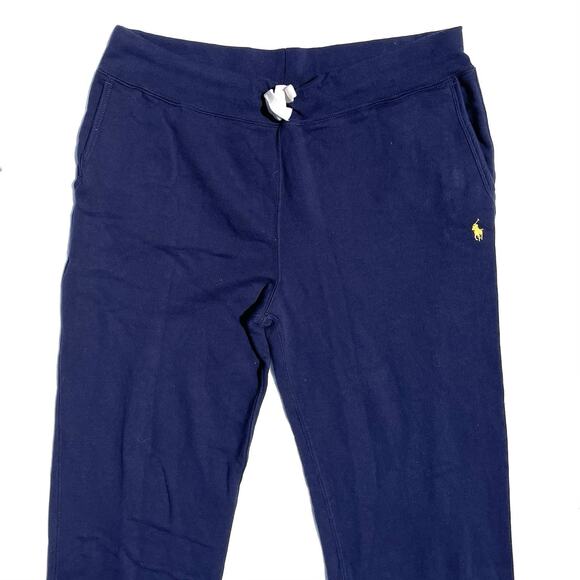 Polo Ralph Lauren Drawstring Heavy Sweatpants Lounge Pants Mens XL Navy Blue - Picture 2 of 6